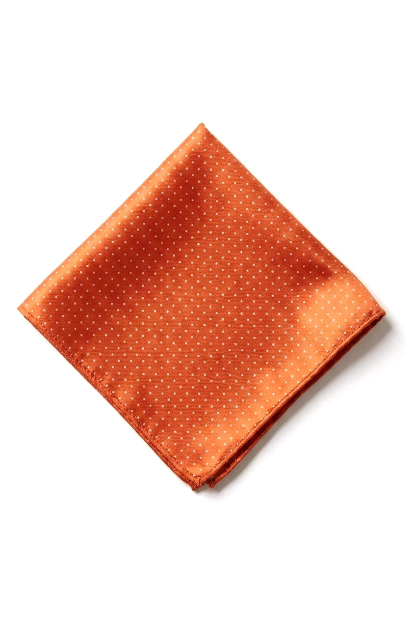 Cravate en satin Cavani - Ensemble cravate, mouchoir et pince à cravate assortis en satin de soie pour homme, à pois, idéal pour mariage, bal ou bureau. Motif à pois.