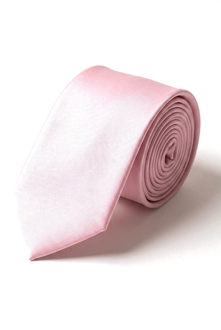Cravate en satin Cavani - Ensemble cravate, mouchoir et pince à cravate assortis en satin de soie pour homme, à pois, idéal pour mariage, bal ou bureau. Motif à pois.