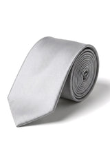 Cravate en satin Cavani - Ensemble cravate, mouchoir et pince à cravate assortis en satin de soie pour homme, à pois, idéal pour mariage, bal ou bureau. Motif à pois.