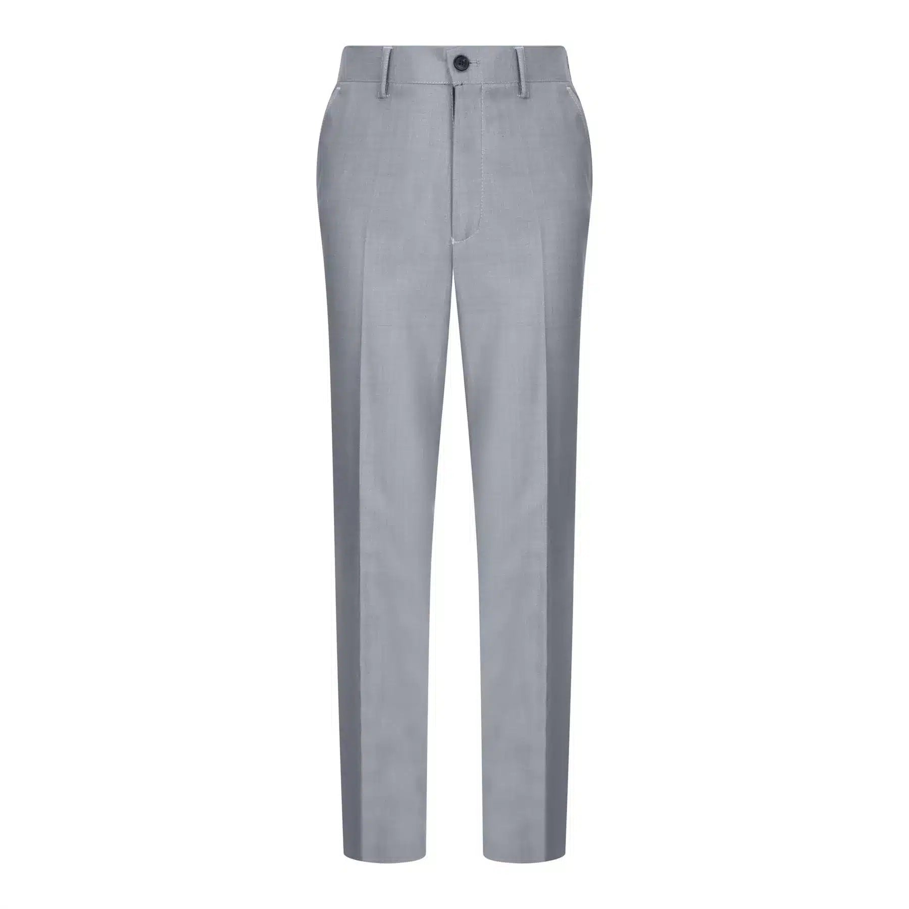 Boys 3 Piece Light Grey Suit Classic Wedding Party Vintage Christening