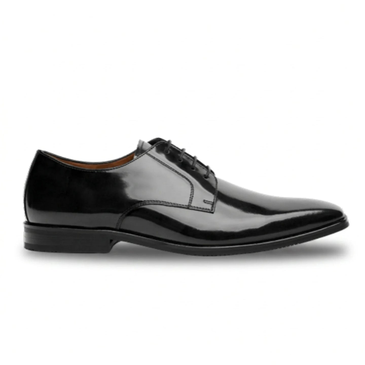 Chester - Chaussures Derby noires cirées pour hommes