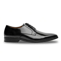 Chester - Chaussures Derby noires cirées pour hommes