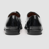 Chester - Chaussures Derby noires cirées pour hommes