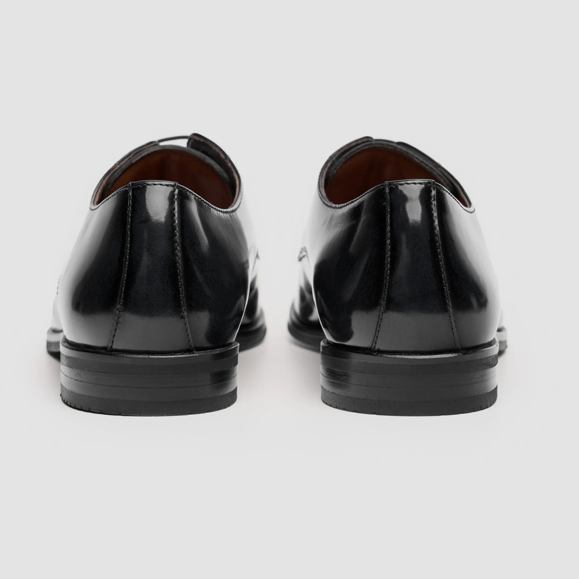Chester - Chaussures Derby noires cirées pour hommes