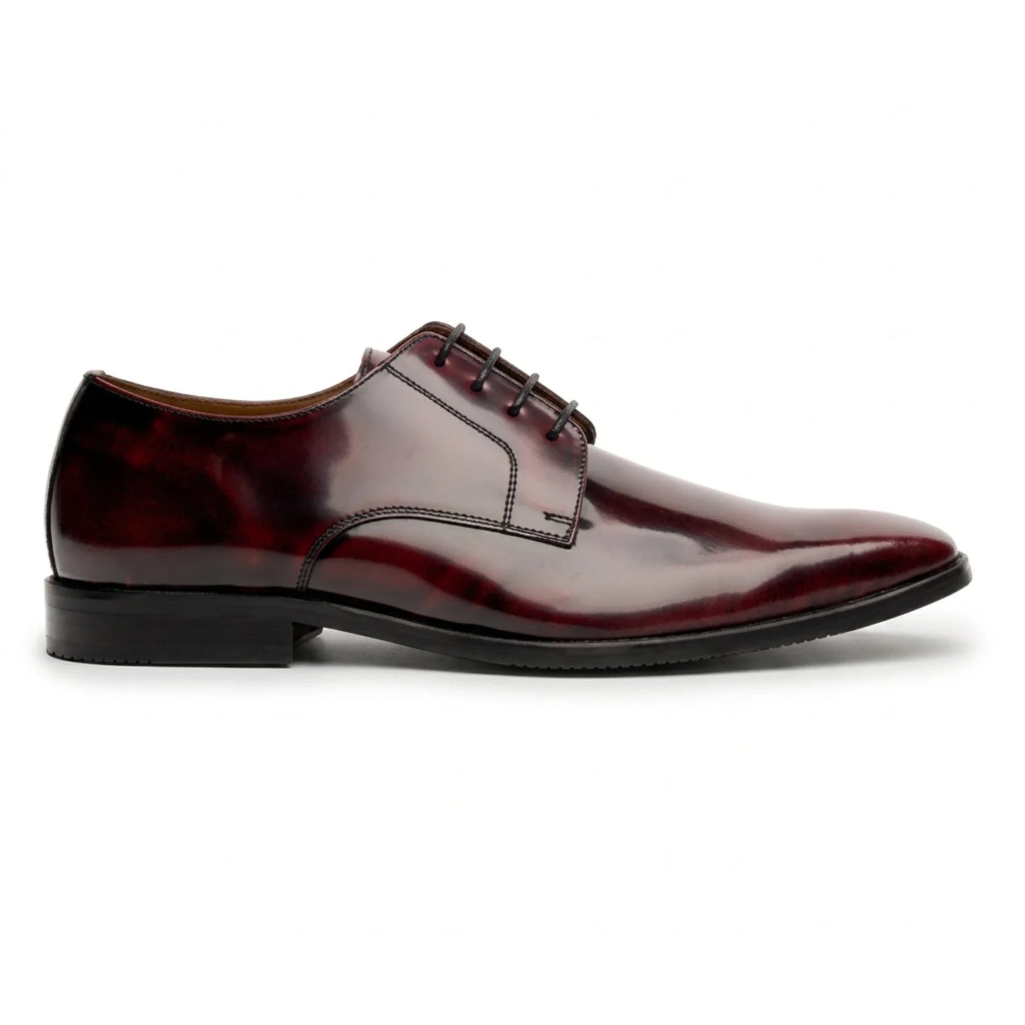 Chester - Chaussures Derby pour homme, bordeaux brillant