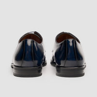 Chester - Chaussures Derby pour homme, bleu marine, cirées et brillantes