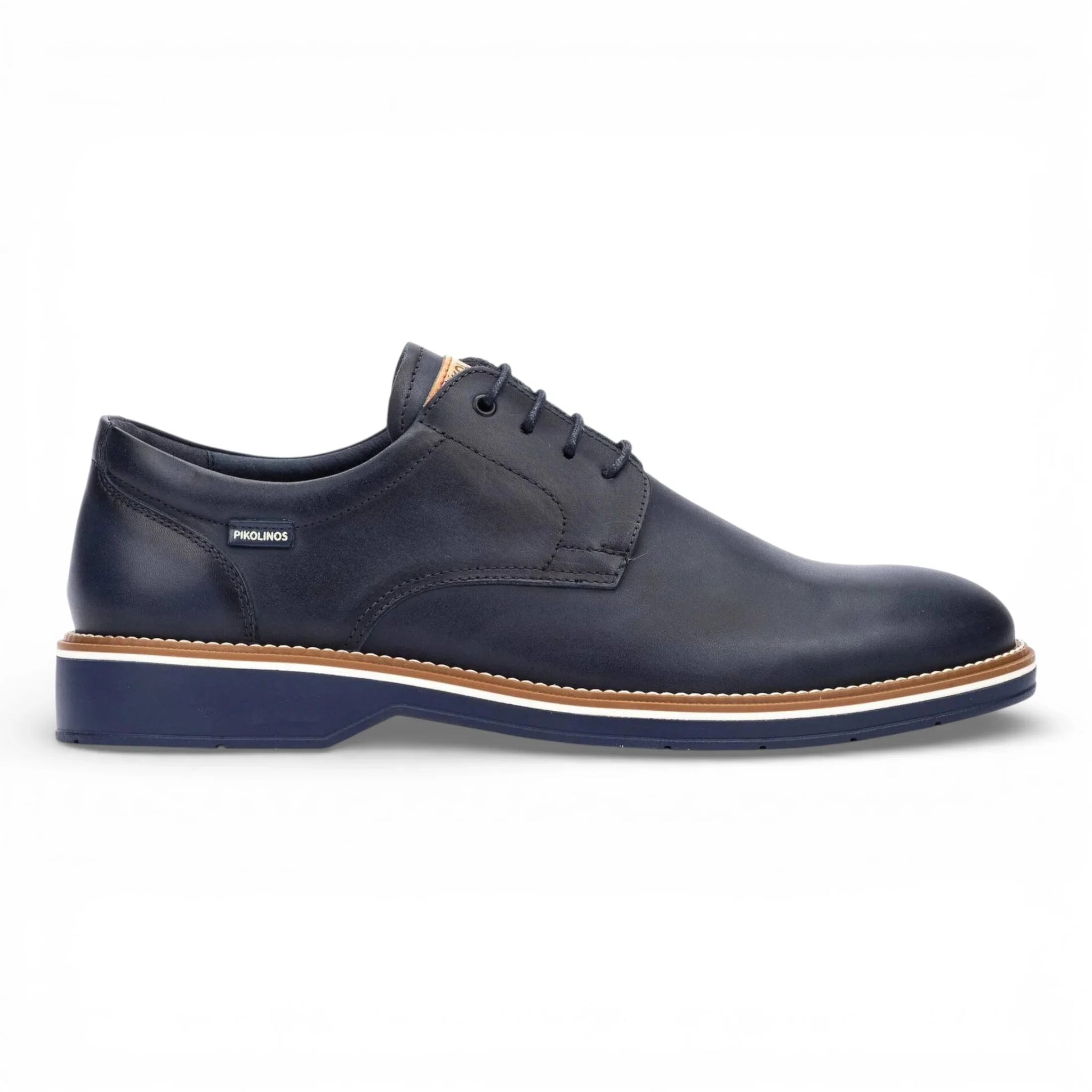 Claret - Chaussures Derby à lacets en cuir bleu pour homme