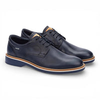 Claret - Chaussures Derby à lacets en cuir bleu pour homme