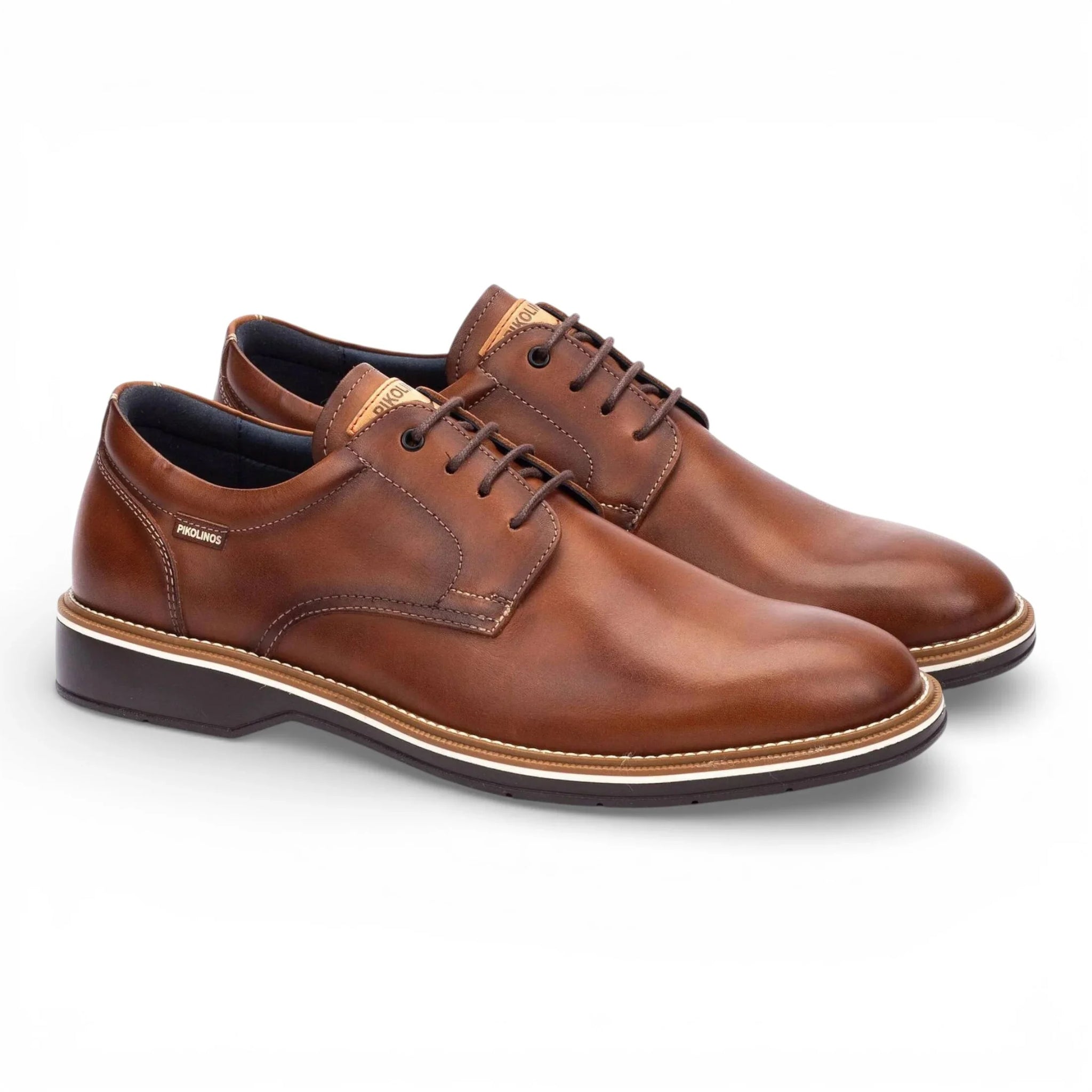 Claret - Chaussures Derby à lacets en cuir marron pour homme