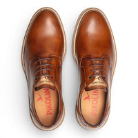 Claret - Chaussures Derby à lacets en cuir marron pour homme