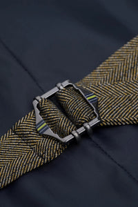 Gilet croisé vert olive pour homme Damon