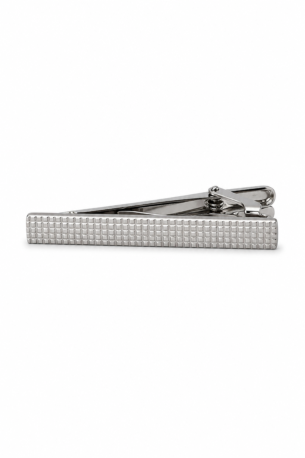 Cravate marron à col diamant, coffret cadeau avec pochette, boutons de manchette et épingle à cravate en satin.