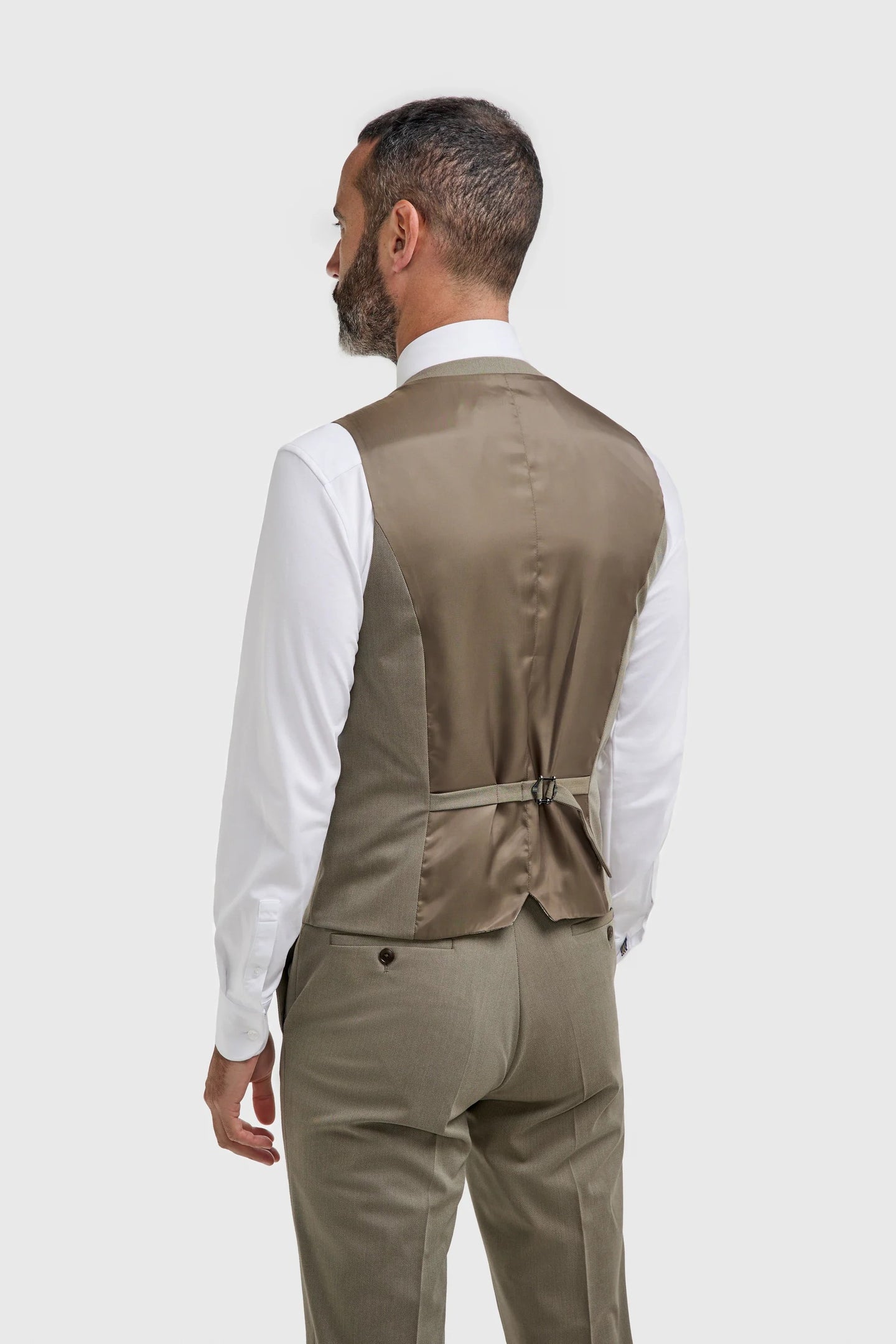 Gilet Donatella pour homme, vert sauge, coupe ajustée