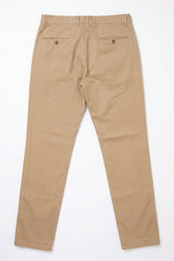 Pantalon chino kaki pour homme en lin mélangé, Tencel et coton, matière fine d'été