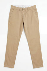 Pantalon chino kaki pour homme en lin mélangé, Tencel et coton, matière fine d'été