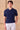 Polo homme bleu marine foncé en maille côtelée