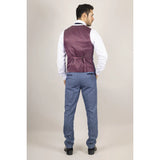 Earl - Men's Blue Checked Waistcoat