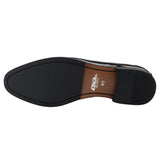 Men's Patent Tassel Slip On Black Loafers