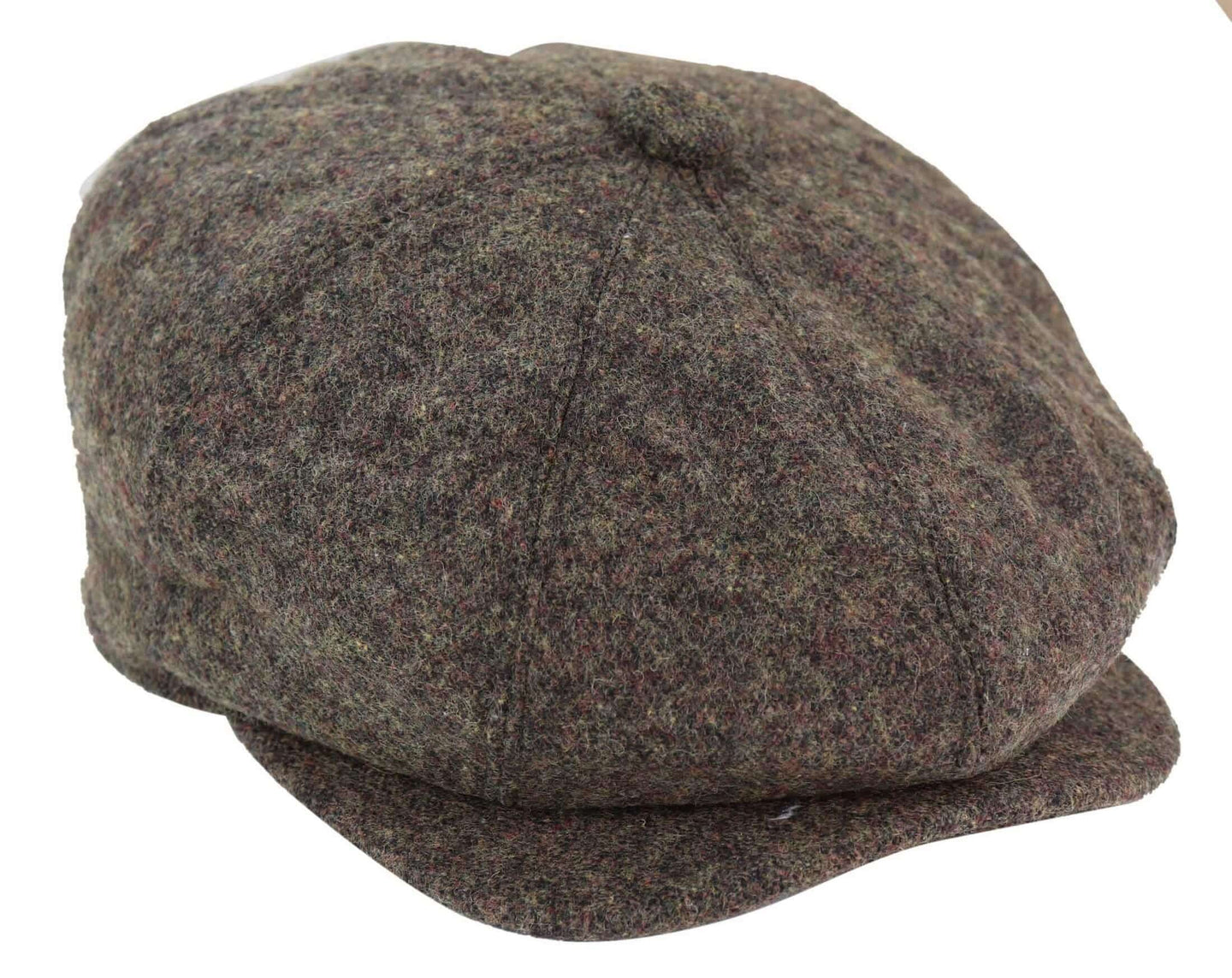 8-Panel Brown Cap with Razor Blade
