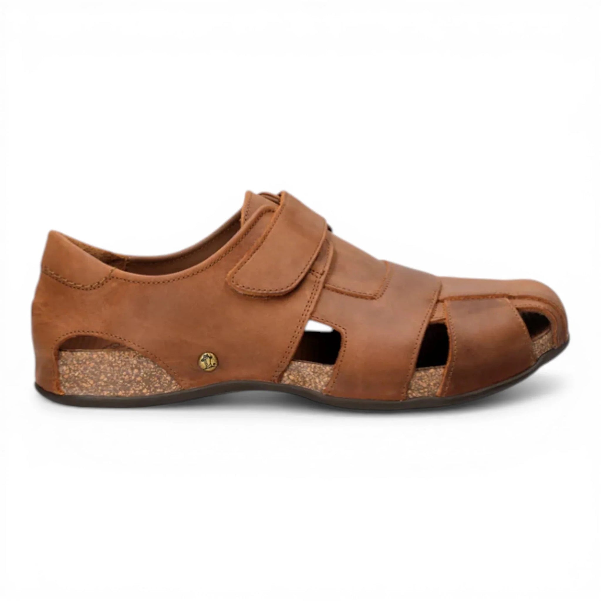 Sandales Fletcher Basics C5 pour hommes, en cuir marron écorce