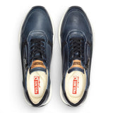 Getafe - Baskets en cuir bleu pour homme, faciles à porter