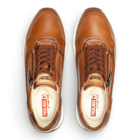 Getafe - Baskets en cuir marron pour homme, faciles à porter