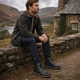 Bottines Glasgow GTX C3 pour homme, en cuir noir imperméable.