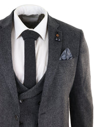 Grey Tweed 3 Piece Suit