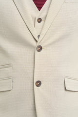 Hampton - Costume trois pièces beige pour homme
