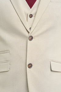 Hampton - Costume trois pièces beige pour homme