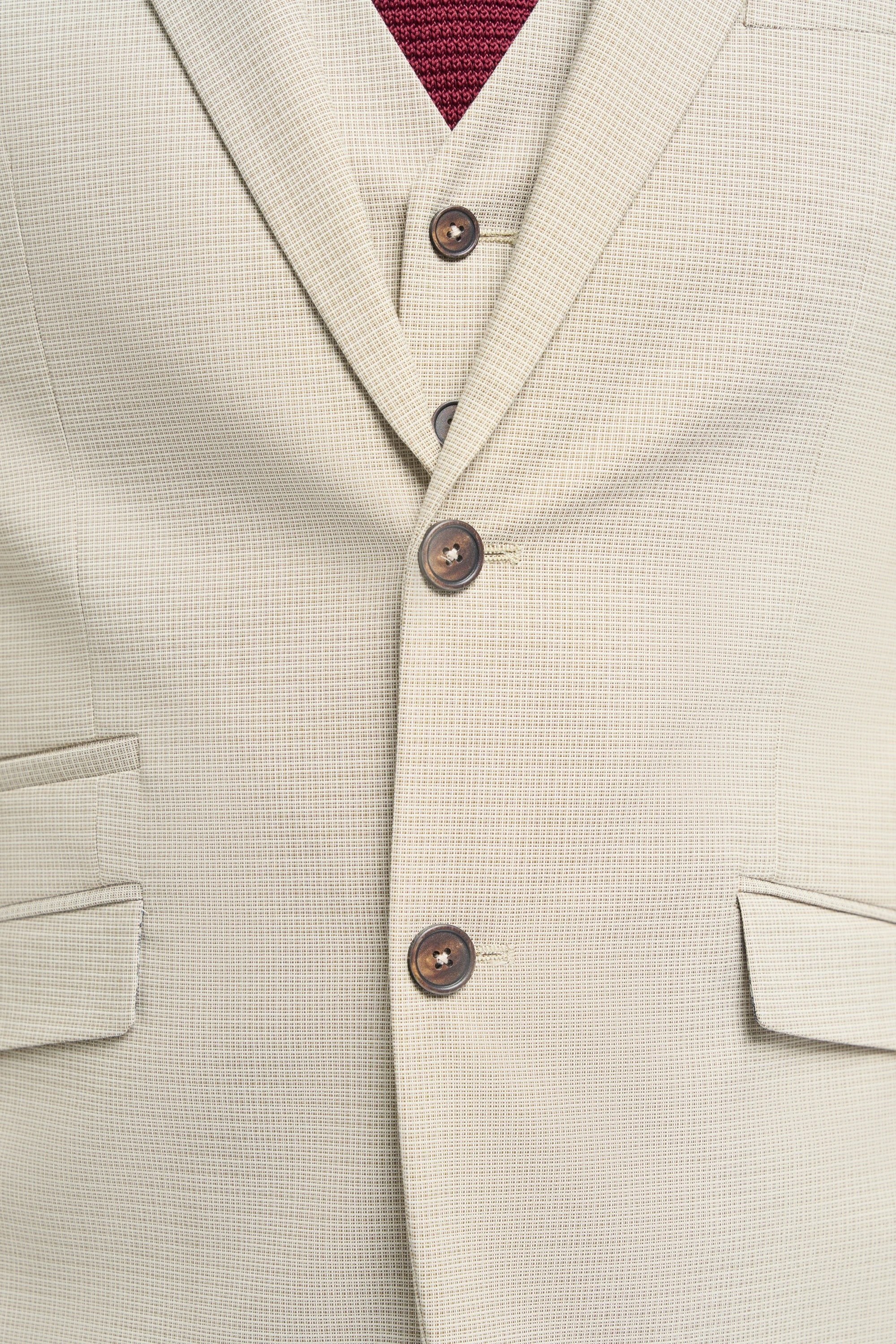 Hampton - Costume trois pièces beige pour homme