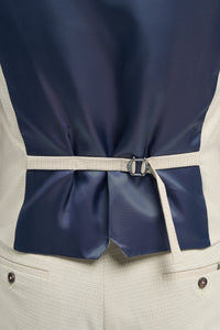 Hampton - Costume trois pièces beige pour homme