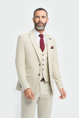 Hampton - Blazer beige pour homme