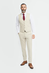 Gilet beige pour homme Hampton
