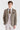 Costume en tweed Harris Brown avec gilet et pantalon contrastants couleur pierre