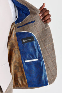 Costume en tweed Harris Brown avec gilet Mayfair Stone