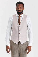 Costume en tweed Harris Brown avec gilet Mayfair Stone
