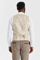 Costume en tweed Harris Brown avec gilet Mayfair Stone
