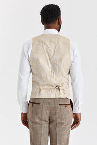 Costume en tweed Harris Brown avec gilet Mayfair Stone