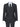 Boys Grey Black 3 Piece Tweed Suit Herringbone Wine Vintage Retro