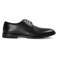 Henley - Chaussures Derby classiques noires à bout uni pour hommes