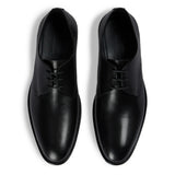 Henley - Chaussures Derby classiques noires à bout uni pour hommes