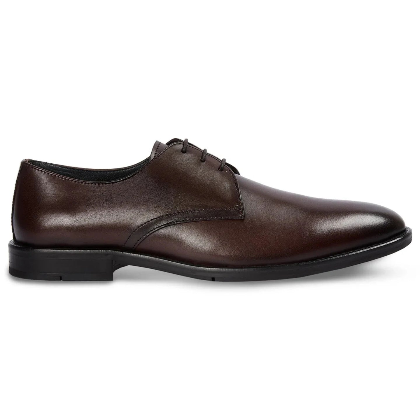 Henley - Chaussures Derby classiques marron à bout uni pour hommes