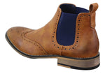 Mens Black or Brown Slip-on Chealse Boots - Cavani Hound