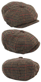 Men Classic Check Newsboy Cap