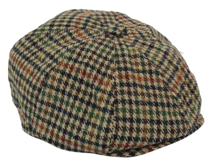 Men's Tweed 8 Panel Newsboy Hat