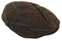 Men's Tweed 8 Panel Newsboy Hat