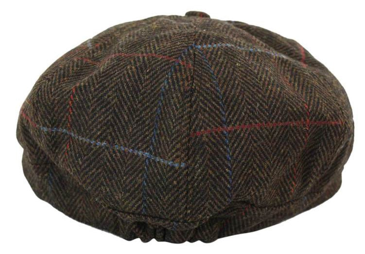 Men's Tweed 8 Panel Newsboy Hat