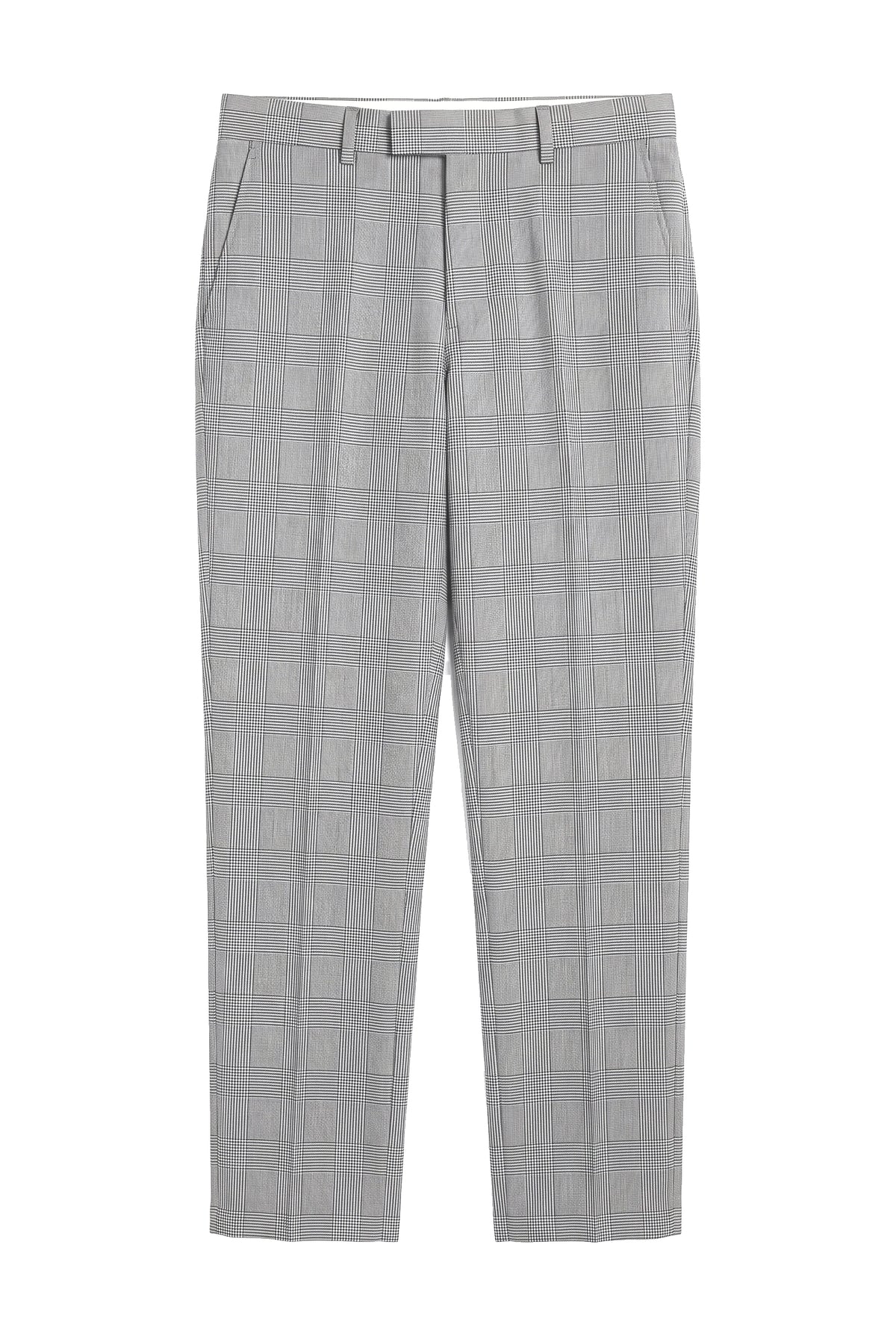 Hugo - Pantalon gris à carreaux pour homme