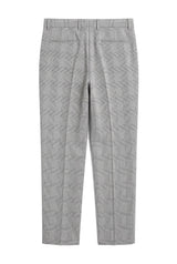 Hugo - Pantalon gris à carreaux pour homme